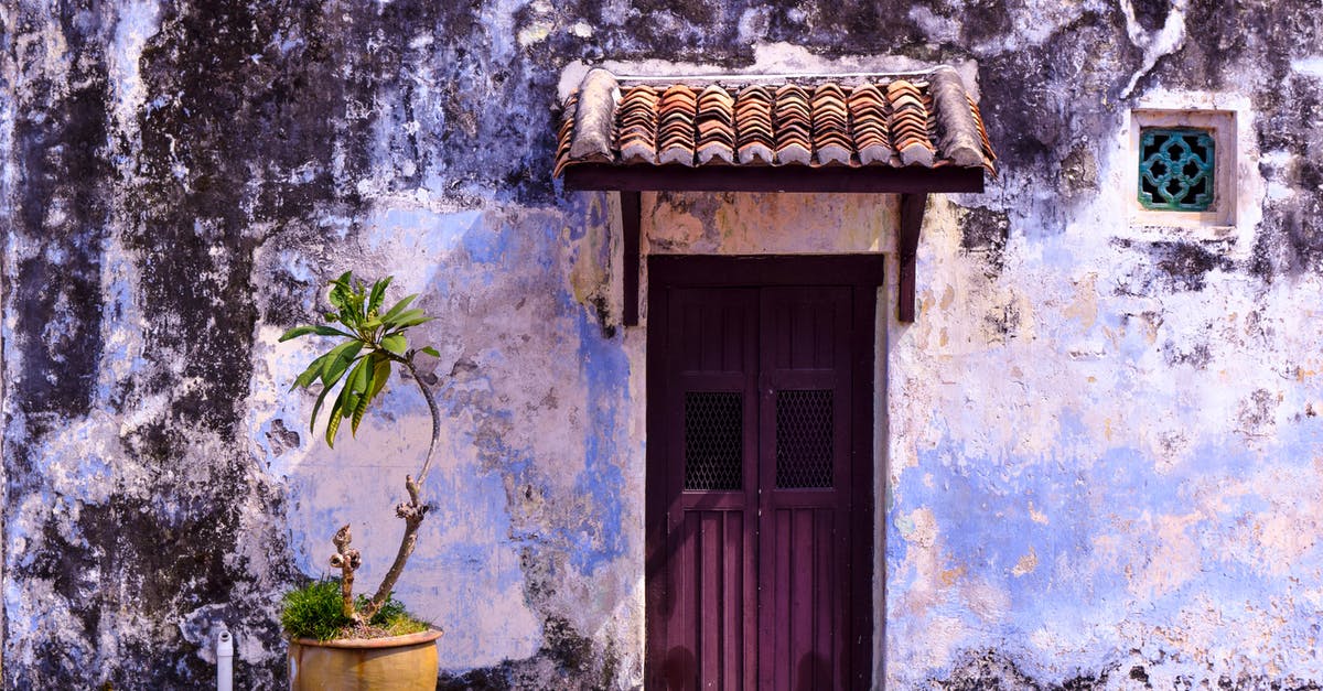 Muscat to Penang via Kuala Lumpur - Green Plants Beside Purple Wooden Door