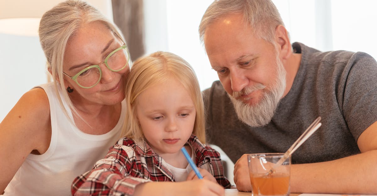 My Granddaughter got bedbugs in a hostel. [closed] - A Little Girl Coloring with her Grandparents