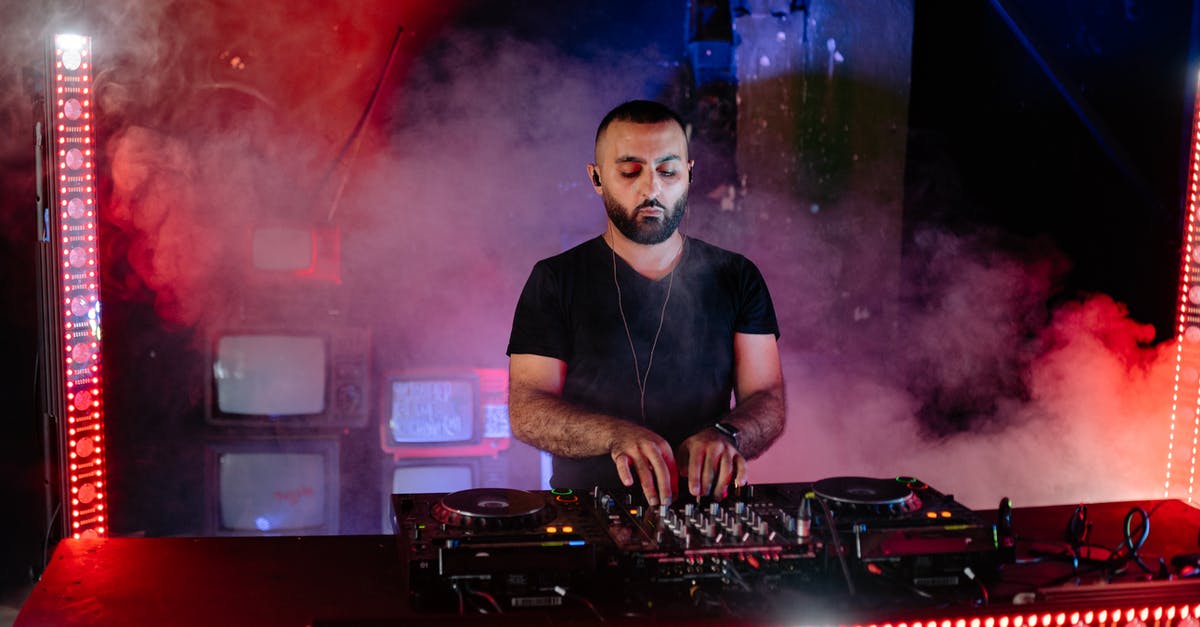 Nightclubs in Friedrichshain - A Bearded Man in Black Shirt Playing an Audio Mixer