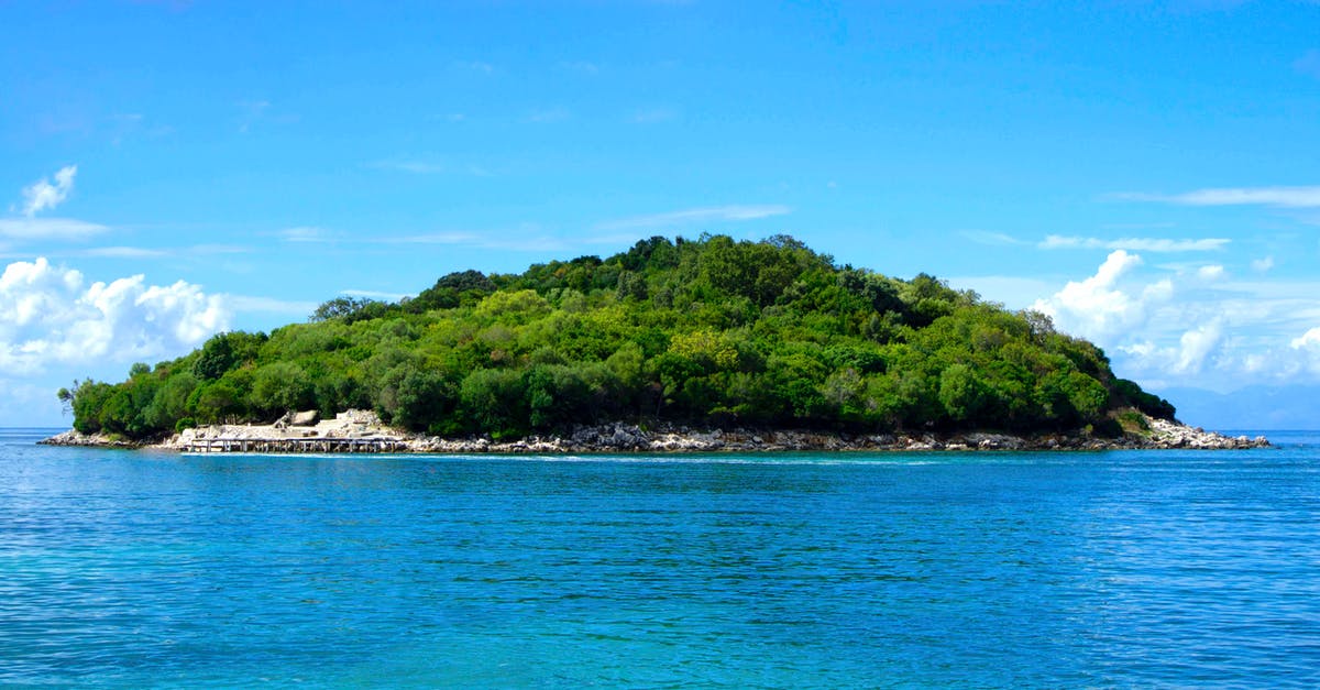 Non Biometric Passport and Albania - Island Covered With Green Trees Under the Clear Skies