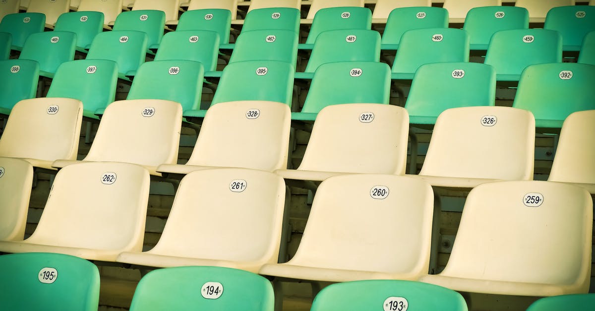 Number of available seats [duplicate] - White and Teal Chairs