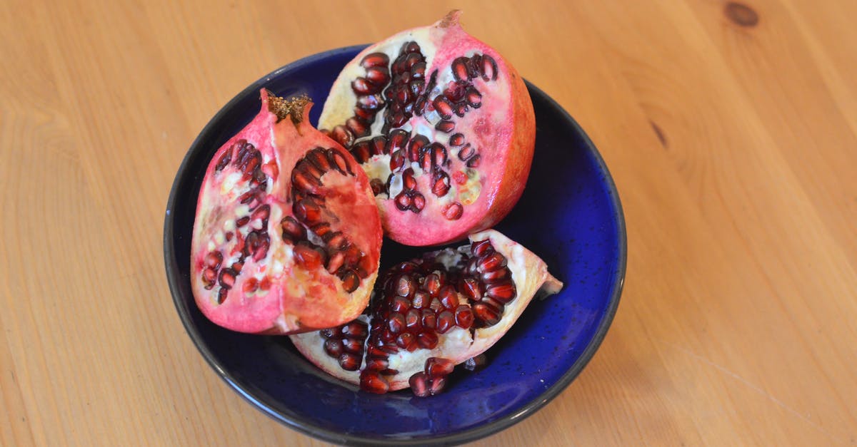 Obtaining a "Supervisa" for Canada from outside your home country? - Cut pomegranate in blue bowl