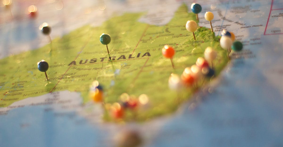 Obtaining visas while travelling - Australia Map