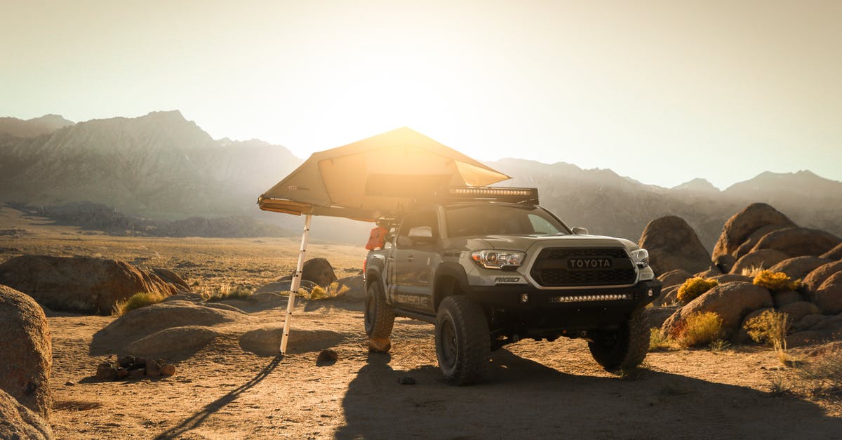 Offroad / 4x4 car rental with camping equipment in Morocco [closed] - Toyota Pickup Truck Parked on Field during Sunset