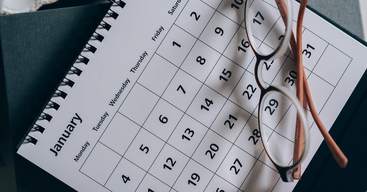 One month in Vietnam [closed] - Brown-Framed Eyeglasses on a Calendar