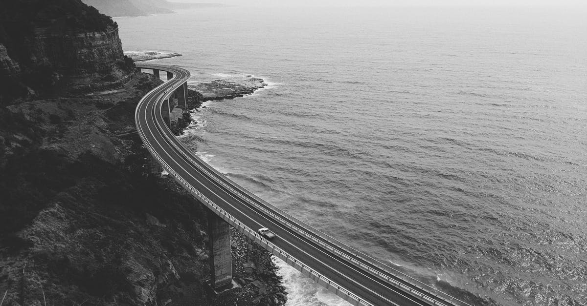 One way ticket for Australia [closed] - Grayscale Photo of Road Near Body of Water