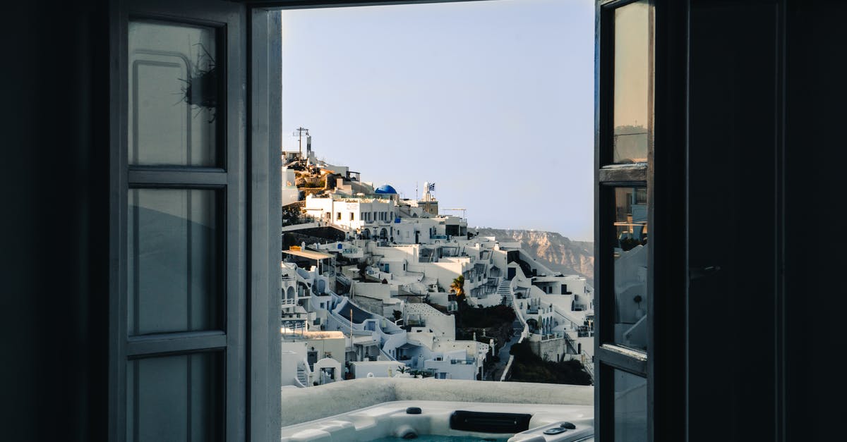 Opening times of the border between Greece and Albania - View Of Village From Gray Window