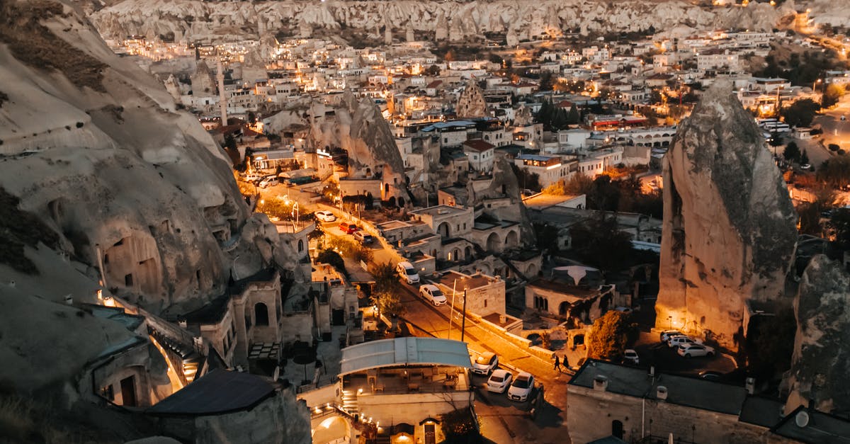 Options for getting from Kayseri (Turkey) to Goreme - View of Göreme Town at Dawn 