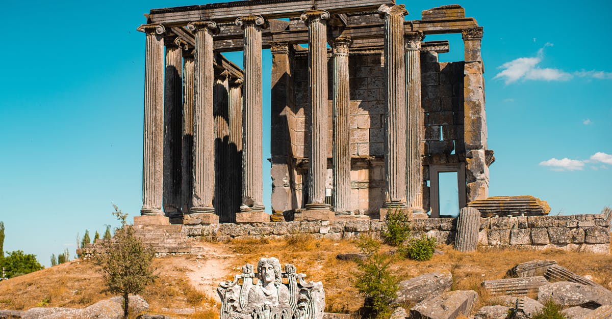 Overstayed in Turkey - Zeus Temple and medusa statue, Aizanoi, Cavdarhisar, Kutahya, Turkey