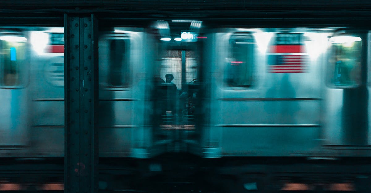 Overstayed VWP in the USA - White and Blue Train in Train Station