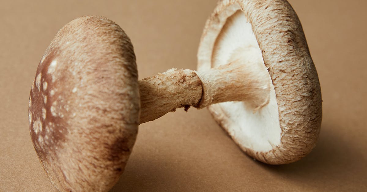 Oyster card—London only? - High angle of brown beech mushrooms native to Asian countries placed on beige background