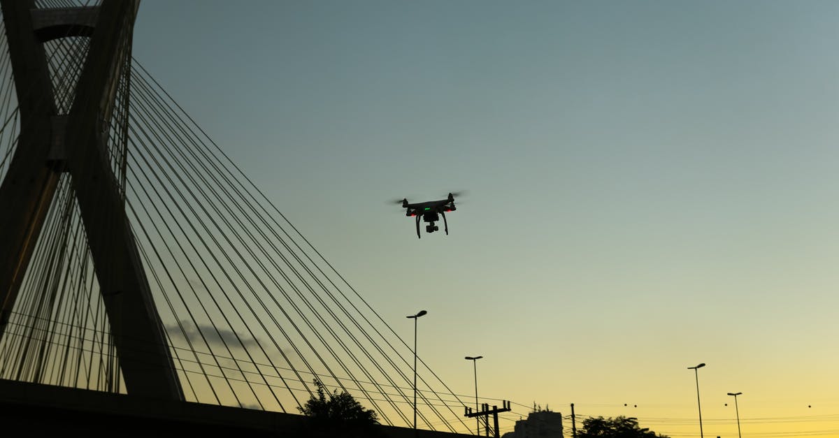 Packing sensitive electronics for flight - Silhouette Photo of Quadcopter