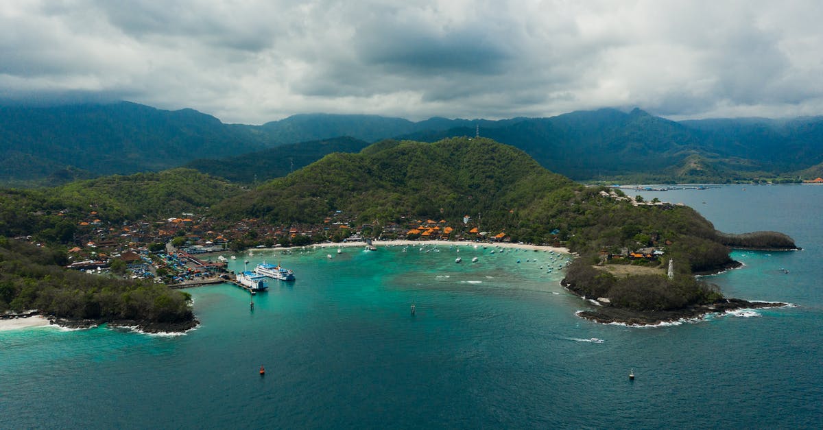 Padang Bai to Gili Trawangan by boat? - 
An Aerial Shot of a Cove