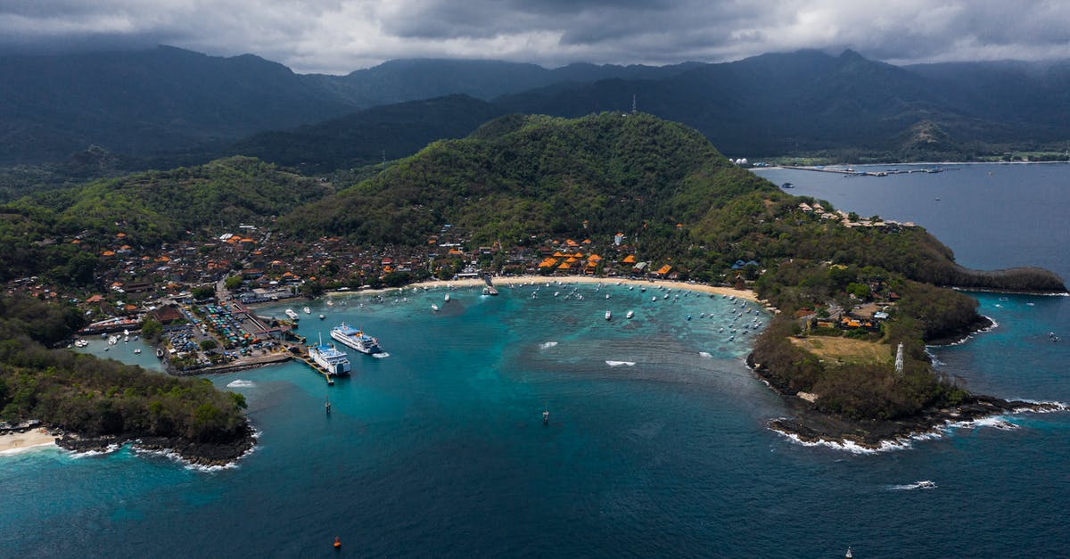 Padang Bai to Gili Trawangan by boat? - 
An Aerial Shot of the Padang Bai Beach