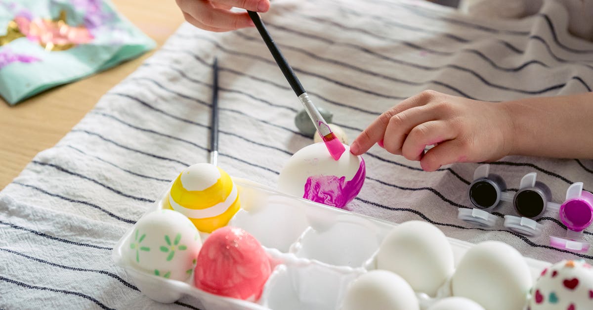 Paris at Easter - A Person Painting Eggs