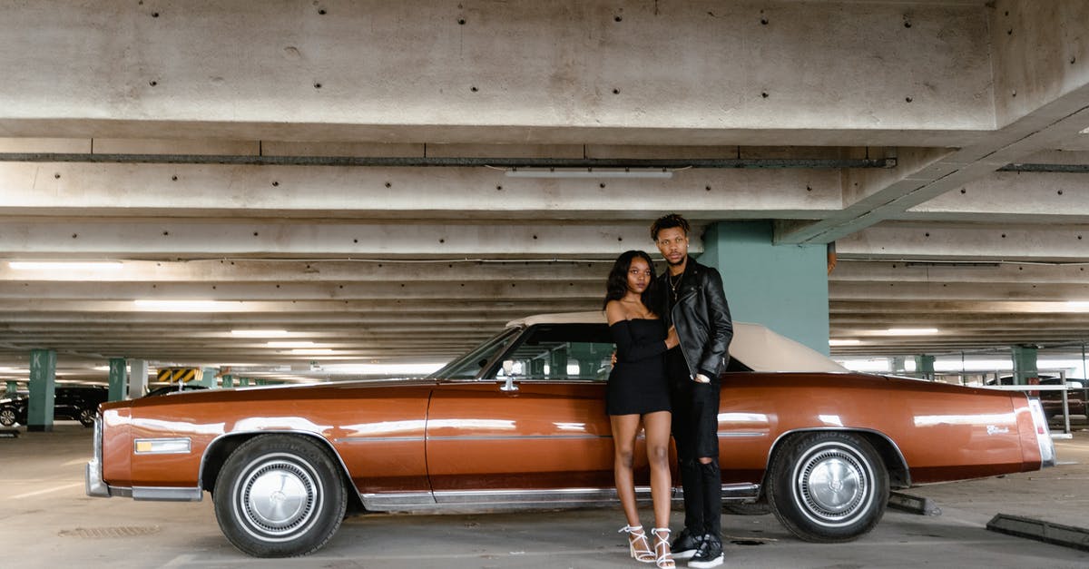 Park car near Paris [closed] - A Couple Standing Together Near a Vintage Car