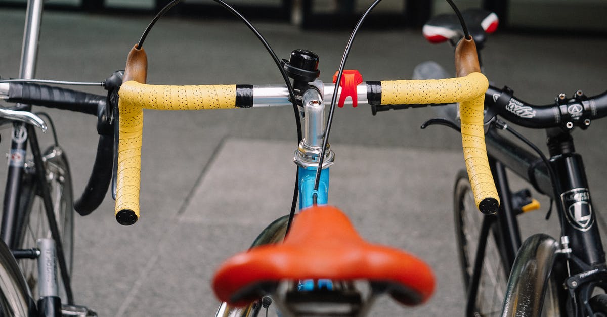 Parking a bike in Basel for a week - Modern road bicycle on parking