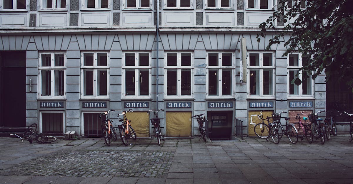 Parking in Copenhagen - Bicycles Parked in Front of Building
