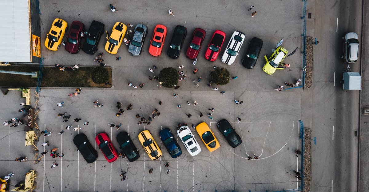 Parking in Venice in August - should I book a parking lot? - Aerial View of Cars Parked on Parking Lot