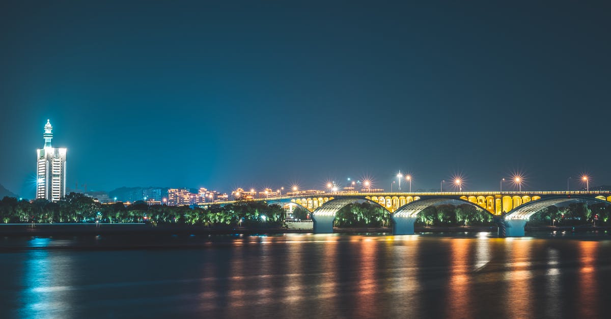 Parking in Washington DC - The Francis Scott Key Memorial Bridge at Night