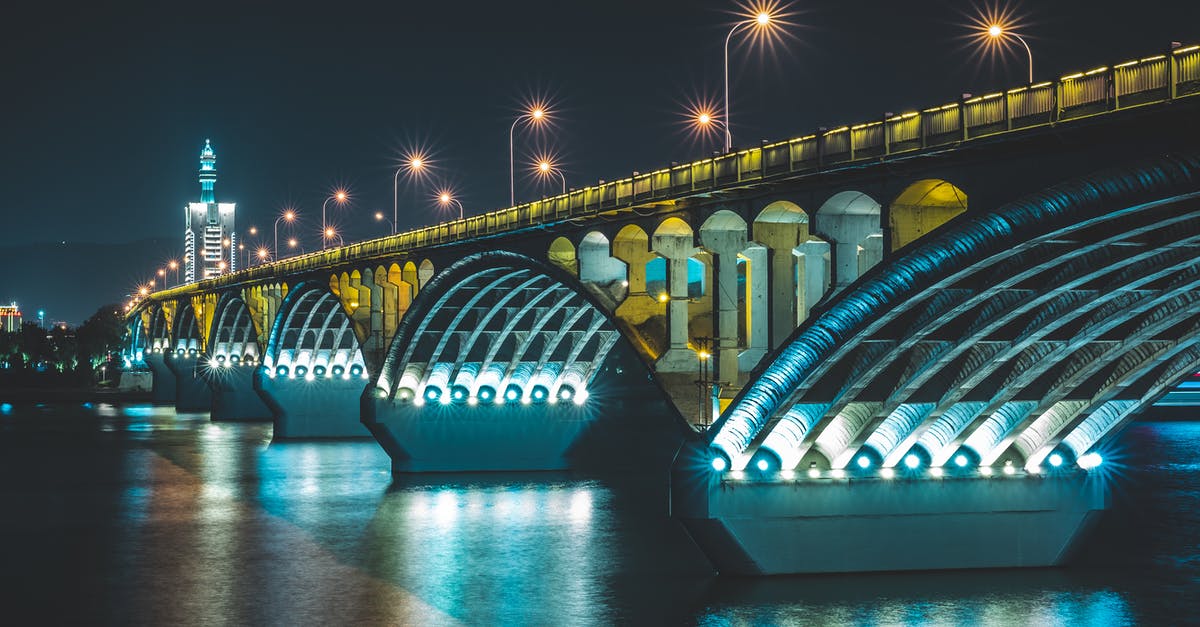 Parking in Washington DC - The Francis Scott Key Memorial Bridge at Night