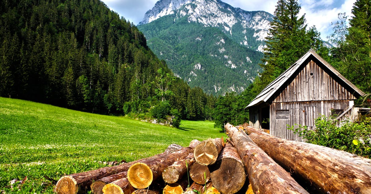 Pass in the Alps that can be crossed by mountain bike? - Brown Logs on Grass Field