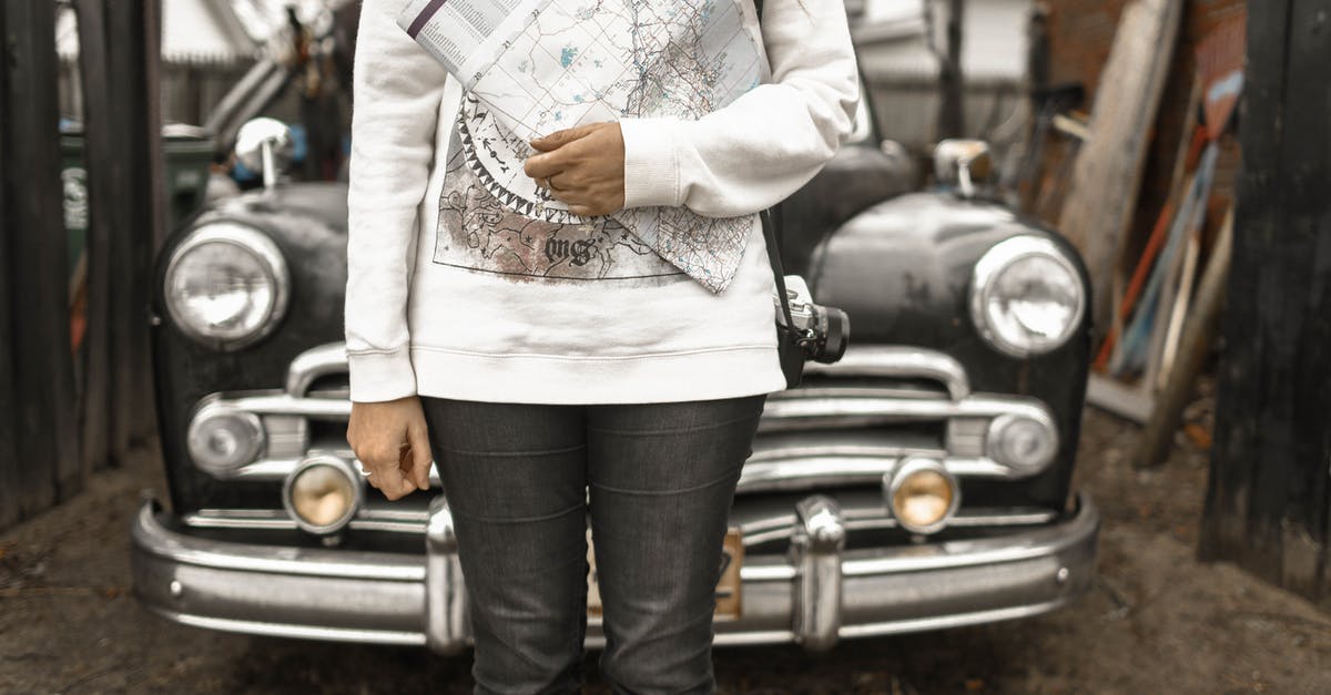 Passport Requirement to Rent a Car - Person Holding Map With Car at the Back