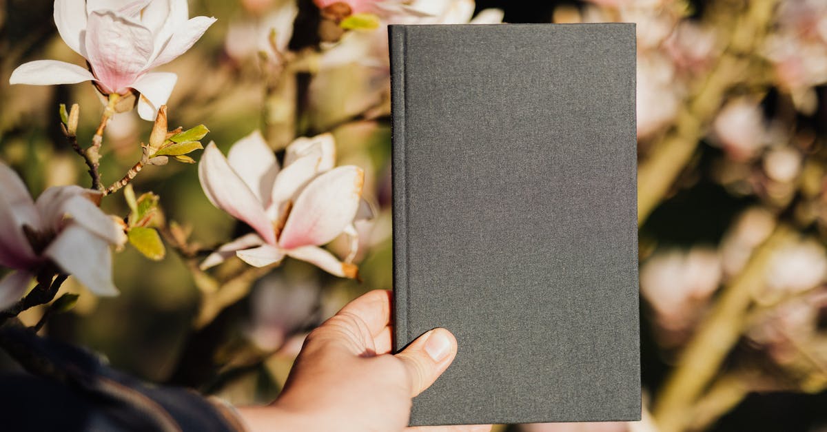 Passport Transmission Time -- Canadian student visa [closed] - Crop faceless person holding closed book against blooming magnolia flowers background on sunny weather