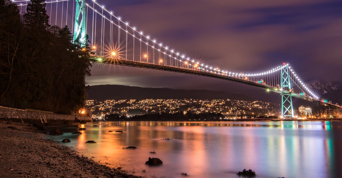 Philippine passport holder stop over in Vancouver Canada [duplicate] - Scenic View Of Bridge During Dawn