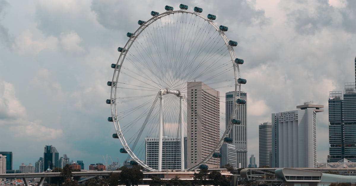 Philippines visa on arrival with Singapore eVisa - White Ferris Wheel Near City Buildings