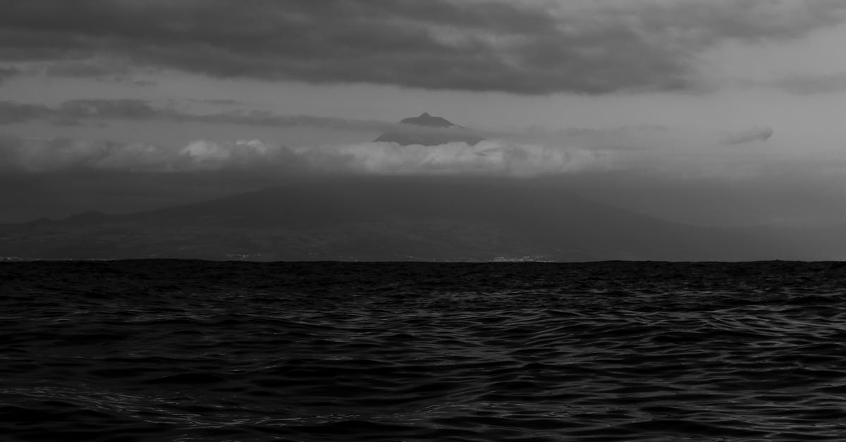 Pico de Aneto ascent - Grayscale Photo of the Sea and Mountain