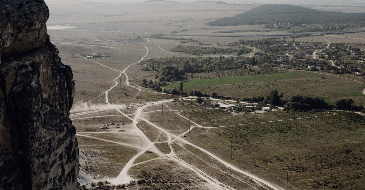 Placename abbreviations on British roads - Network of Dirt Roads in Grassland