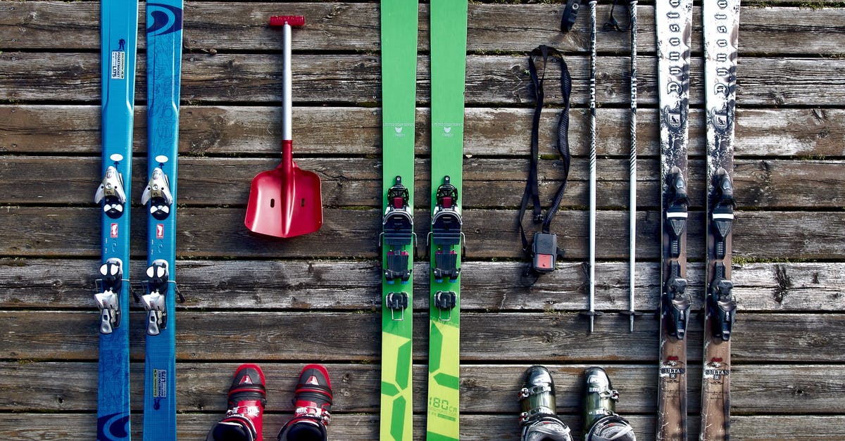 Places in the Alps by sunshine duration - Flatlay of Skiing Equipment