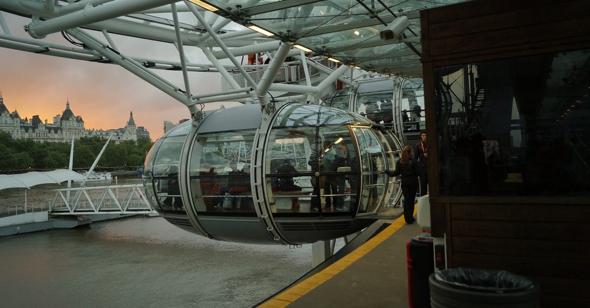 Police ride along in London - People Inside Ferris Wheel