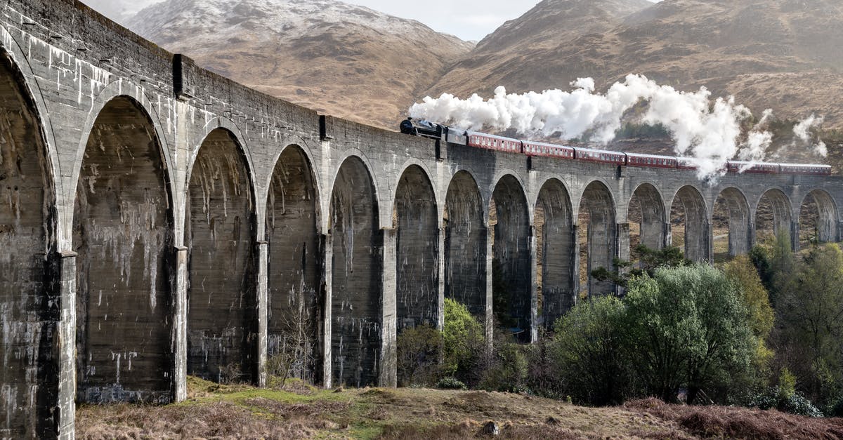 Poncho in Scotland - Train With Smoke