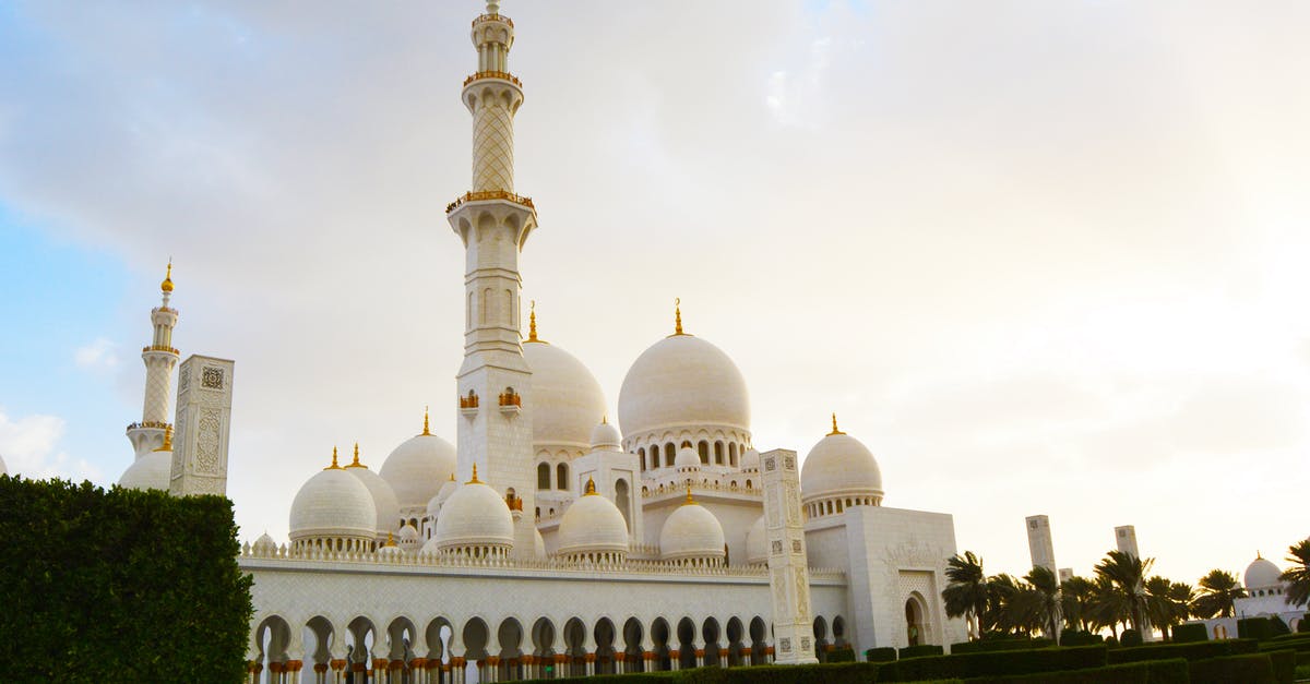 Pre-clearance in Abu Dhabi or Dublin - White Mosque Near Trees