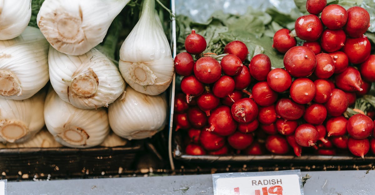 Price difference on Matrix ITA and Google Flights - Radish with fennel in supermarket