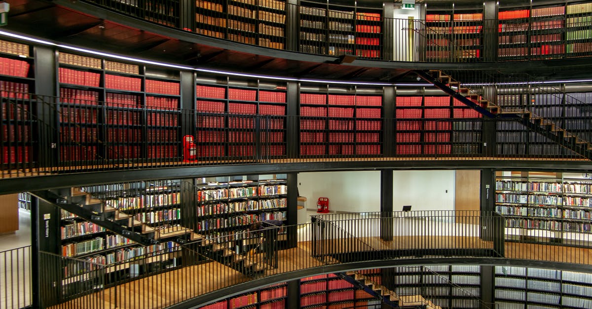 Problems associated with booking flights inside another set of flights? - Interior of library with bookshelves