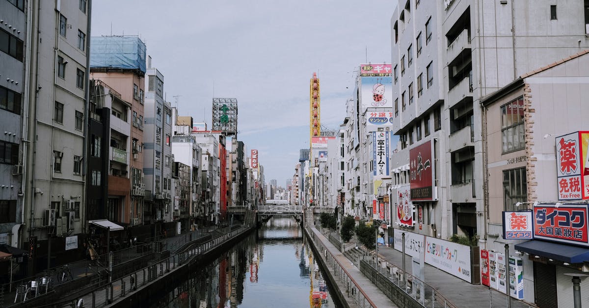 Proof of onward travel in Japan? - River Between High Rise Buildings