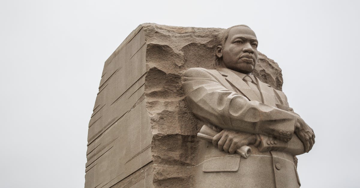 Purchasing tickets to Statue of Liberty - Stone statue of leader of civil rights movement in Washington DC