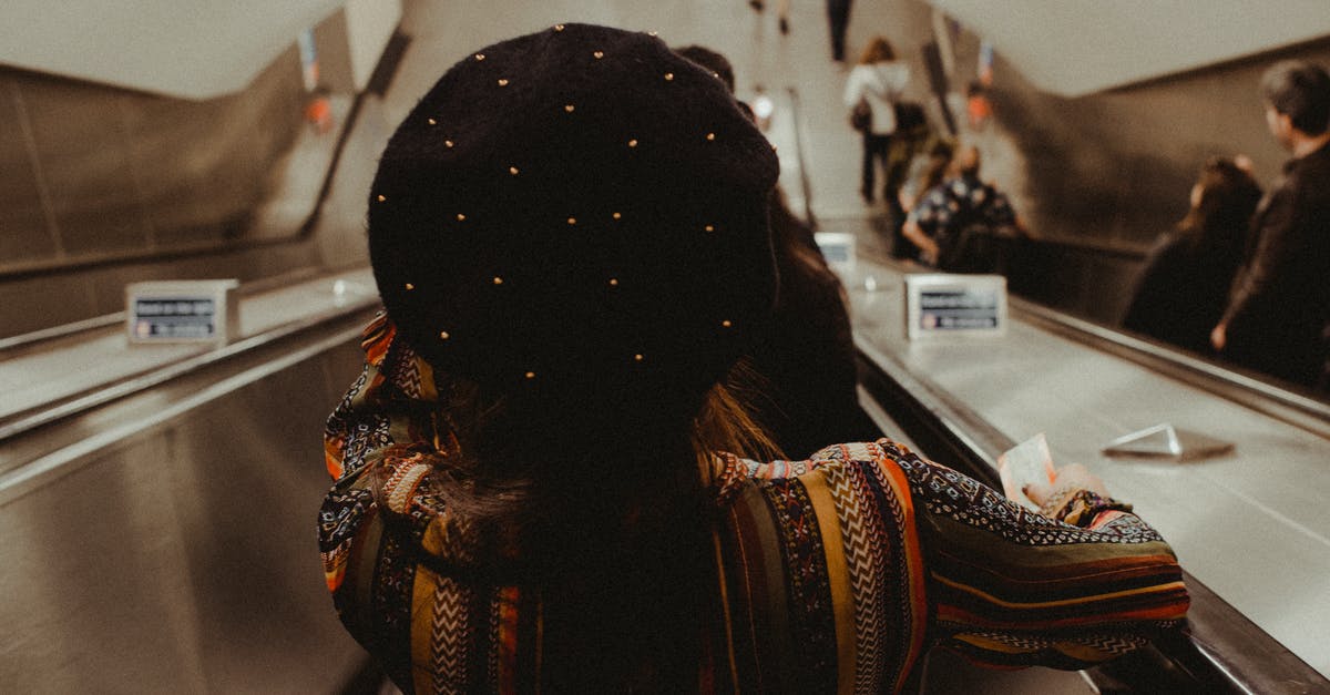 Purpose of the 'Witches' Hats' on the A13 in London - People Using Escalators