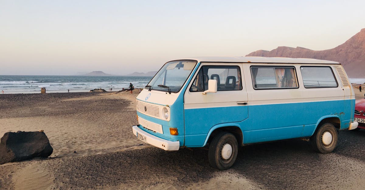 Purpose of travel for past trips on a d-2-8 visa - A Volkswagen Type 2 (T3) Parked on Beach Sand