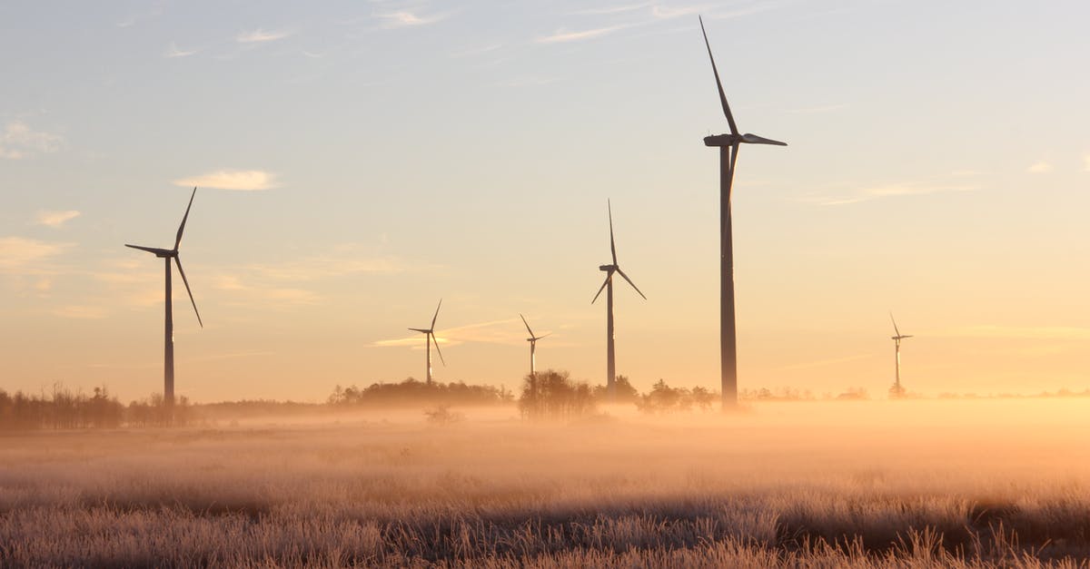 Qatar Airways Eco Power Outlet A350 - Photo Of Windmills During Dawn 