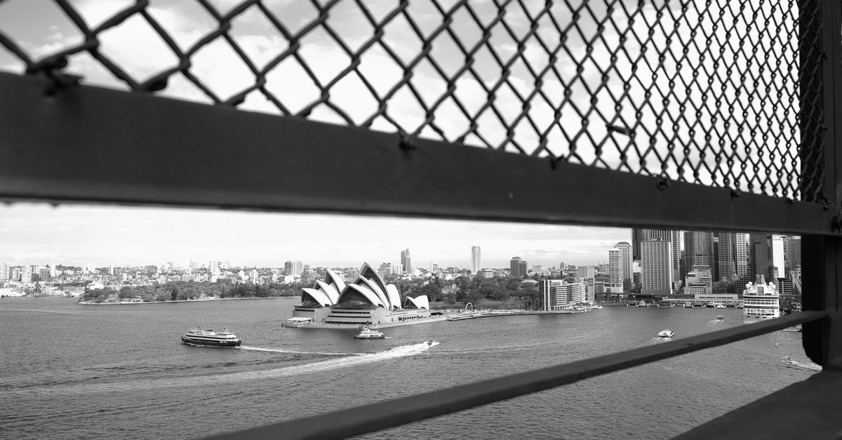 Question about Australia ETA and before enter to Australia - Grayscale Photo of a City Skyline