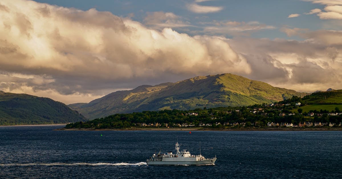 Queueing for the Rødby-Puttgarden ferry - Naval Shop, River Clyde, Scotland.