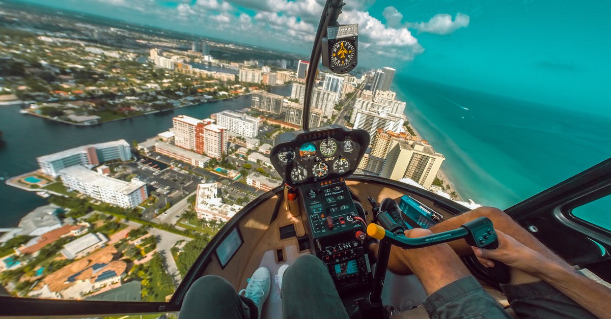 Quickly obtaining an ID to fly within the US - Point of View of a Person Riding a Helicopter
