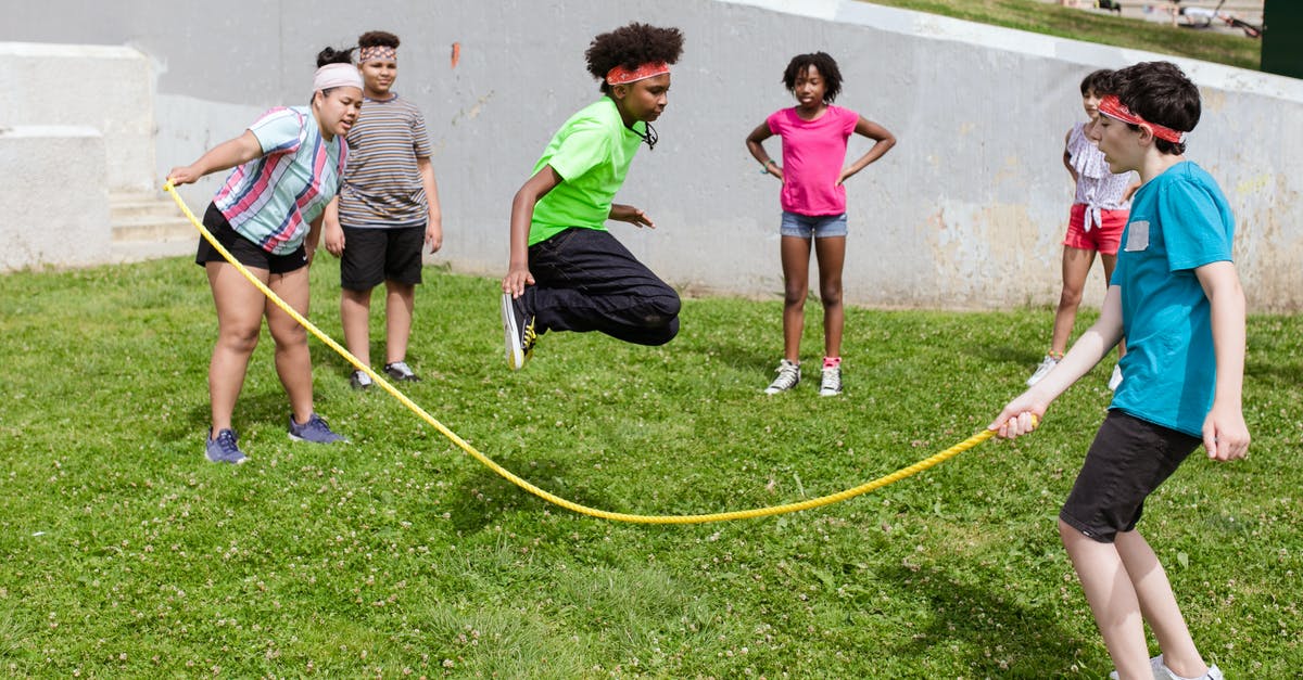 "Airport-friendly" suspenders (braces) with AIT - Kids Playing Jumping Rope