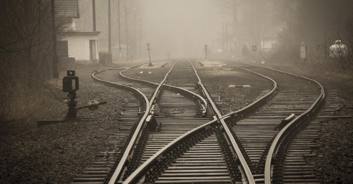 "Any Belgian Station" destination on the Eurostar - Railroad Tracks in City