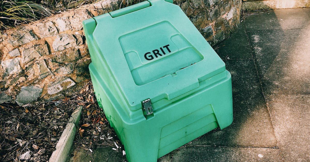 "General grounds for refusal: considering entry clearance" and probation - Container near stone barrier on street