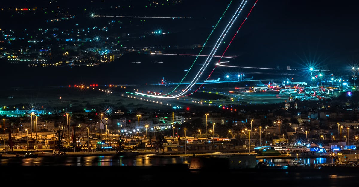 Reaching Rotterdam airport during night hours - Time Lapse Photo of City Lights